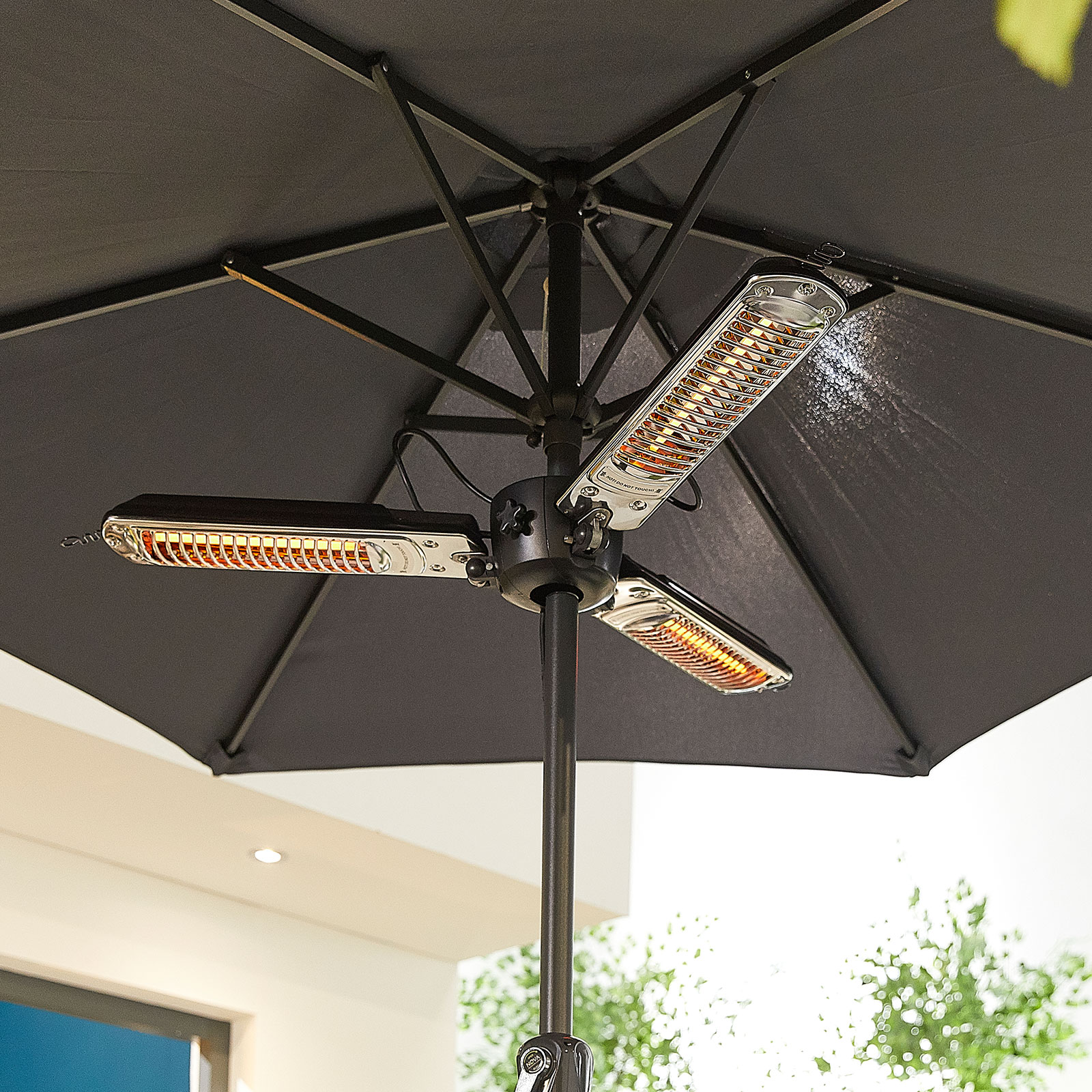 Suspended Tri-Prong Electric Patio Heater