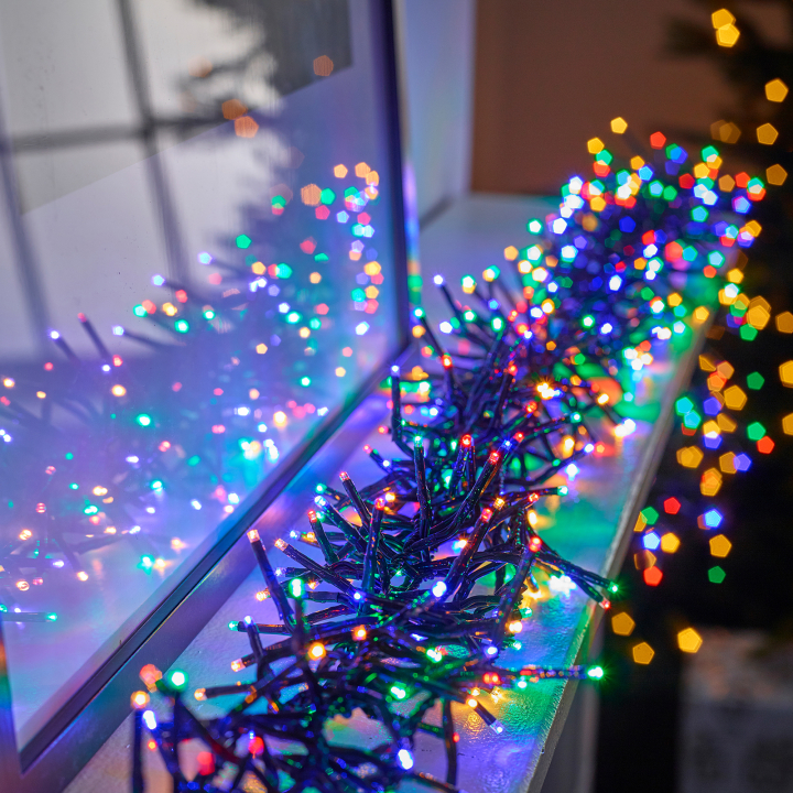 960 LEDs Christmas Cluster Lights