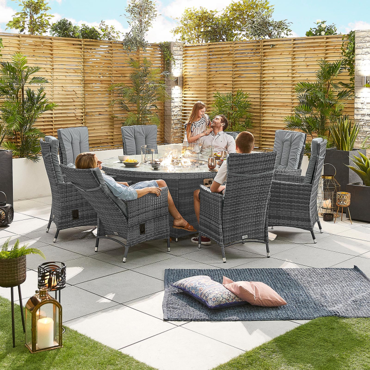 Ruxley 8 Seat Rattan Dining Set