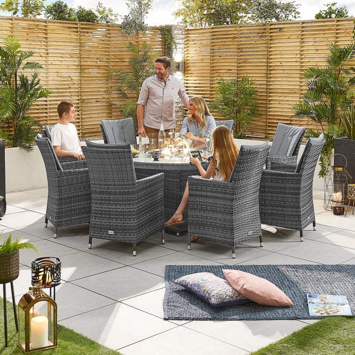 Sienna 8 Seat Rattan Dining Set