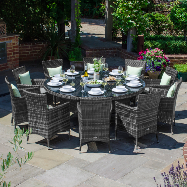 Amelia 10 Seat Rattan Dining Set