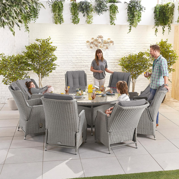 Carolina 8 Seat Rattan Dining Set