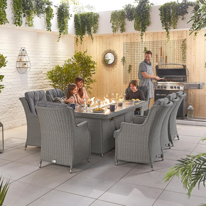 Thalia 8 Seat Rattan Dining Set