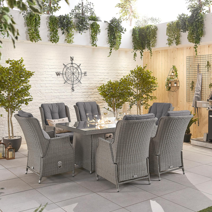 Carolina 6 Seat Rattan Dining Set