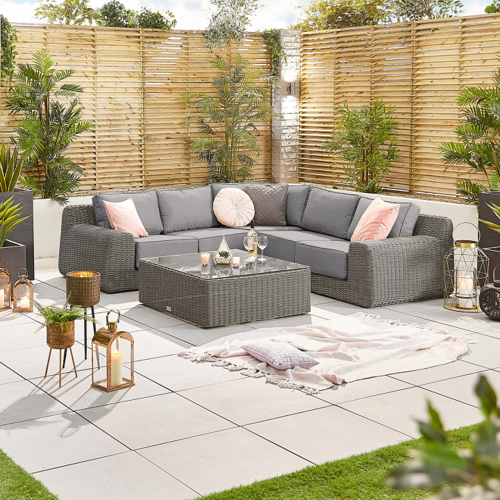 Luxor Rattan Corner Sofa Lounging Set