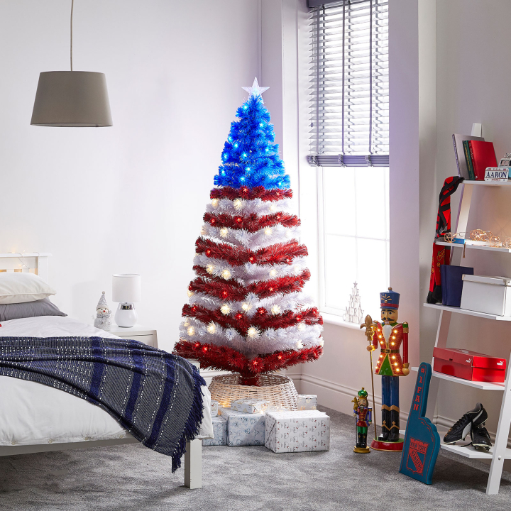 Stars & Stripes Fibre Optic Christmas Tree