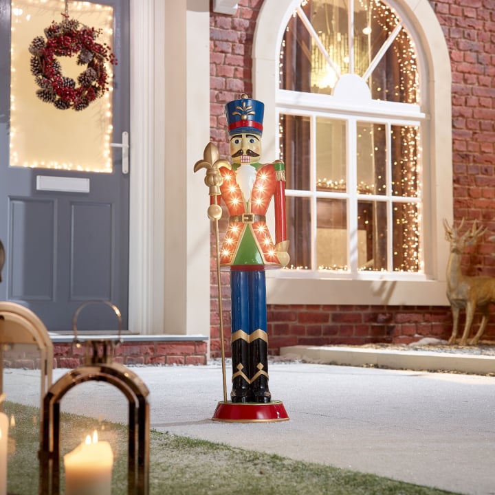 3ft Norbert Christmas Nutcracker Figure with Staff