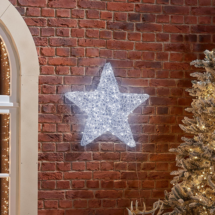 Acrylic LED Large Wall Mounted Star Decoration