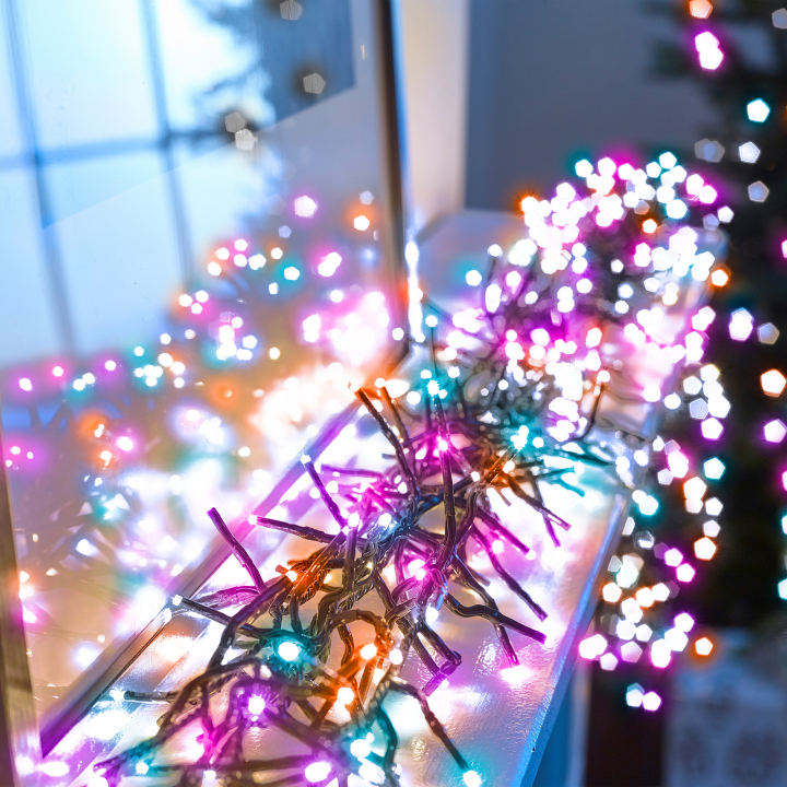 Christmas Cluster LED String Lights