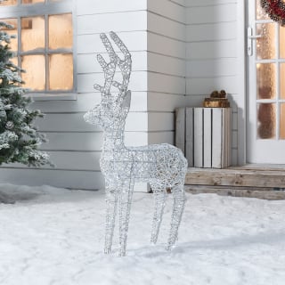 100cm Rattan Christmas Reindeer Figure