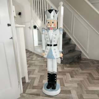 Norbert Christmas Nutcracker Figure in Icicle White