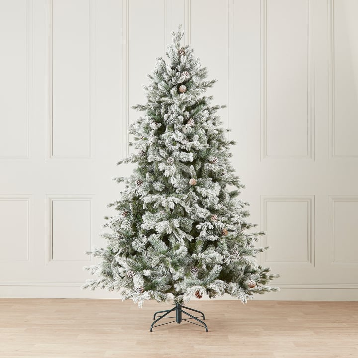 Grand Fir Green Snowy Christmas Tree