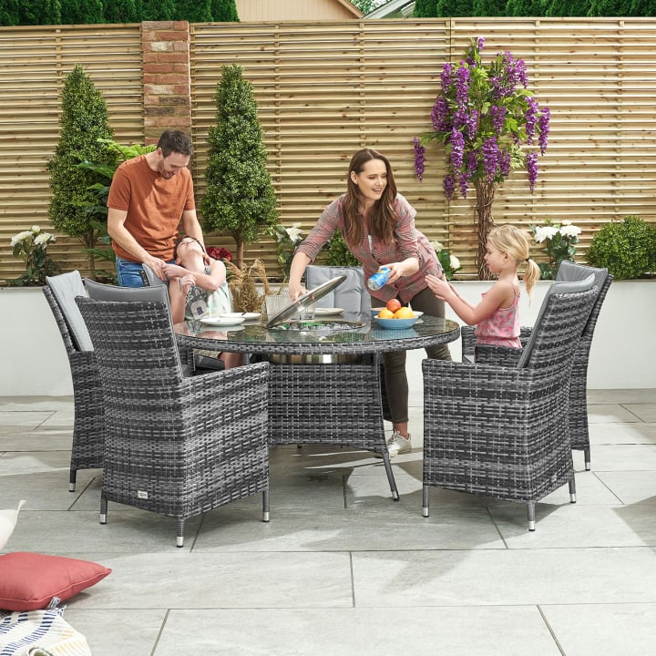 Sienna 6 Seat Rattan Dining Set