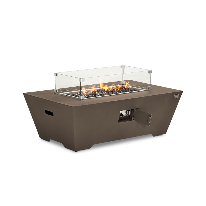 Neptune Rectangular Aluminium Gas Fire Pit Table