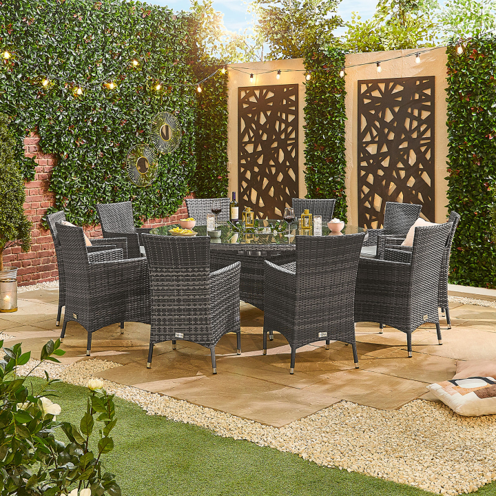 Amelia 10 Seat Rattan Dining Set