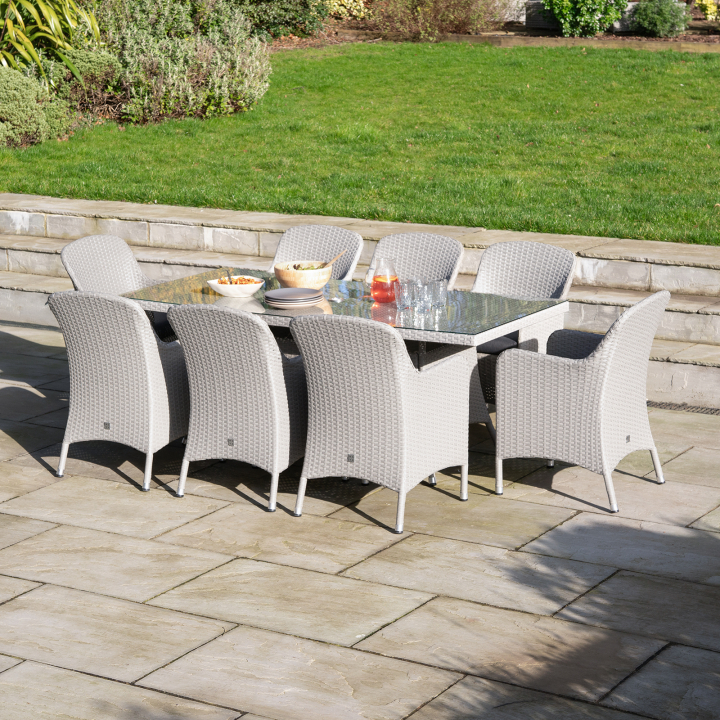 Emily 8 Seat Rattan Dining Set