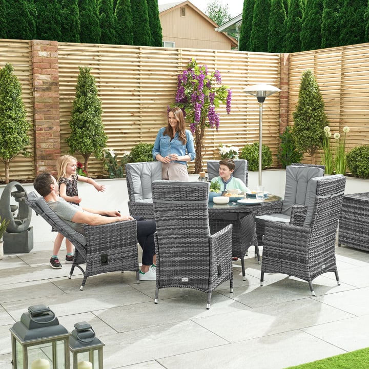 Ruxley 6 Seat Rattan Dining Set