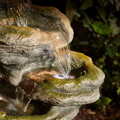 Dunsop Water Feature with Lights