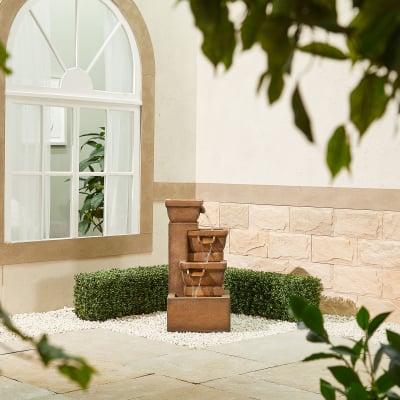 Edstone Water Feature with Lights