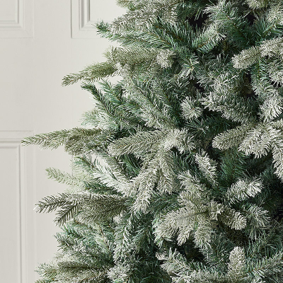 Sitka Spruce Green Frosted Christmas Tree - 7ft / 210cm