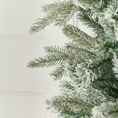 Sitka Spruce Green Frosted Christmas Tree - 7ft / 210cm