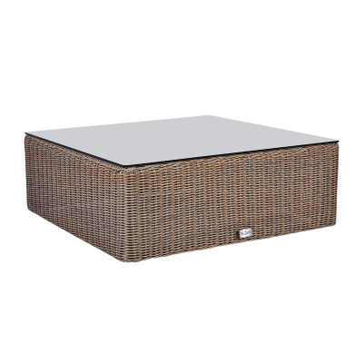 Luxor Rattan Square Coffee Table in Willow