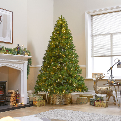 60cm Round Metal Tree Skirt in Gold