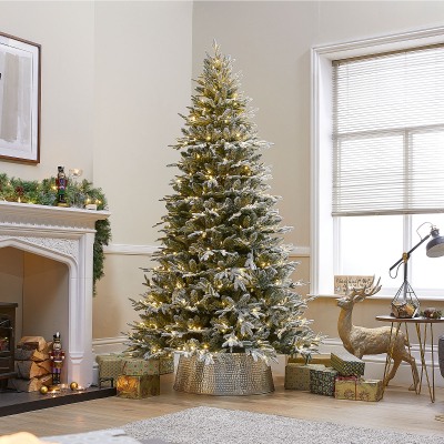 70cm Round Metal Tree Skirt in Silver