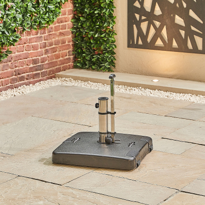 50kg Square Concrete Parasol Base with Handle