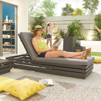 San Marino Aluminium Sun Lounger