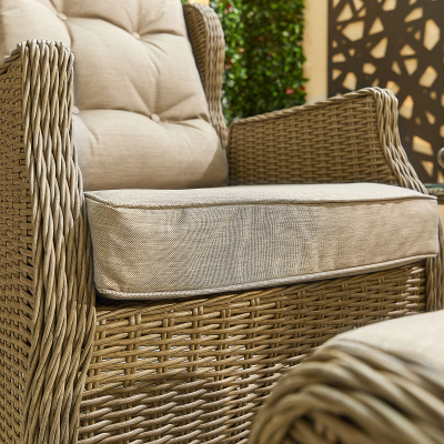 Skylar Rattan 5 Piece Reclining Lounging Set in Willow