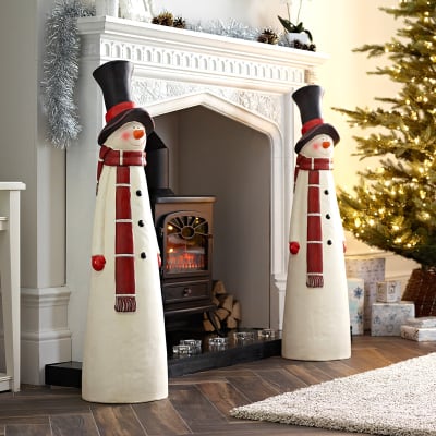 Large Mr Snow Christmas Snowman Figure