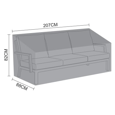 Winter Cover for Luxe 3 Seater Sofa Dining Set