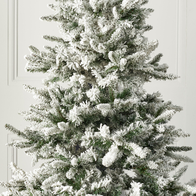 5ft Everlands Alaskan Fir Green Snowy Christmas Tree (150cm)