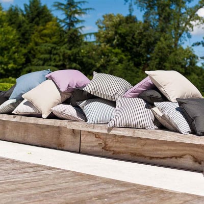 Alexander Rose Square Water Resistant Outdoor Scatter Cushion in Lavendar