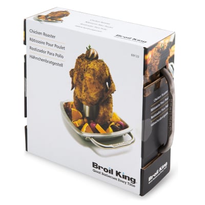 Broil King Stainless Steel Chicken Roaster with Pan