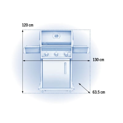 Napoleon Rogue® Black 3-Burner Gas BBQ - Rogue 425 LPG