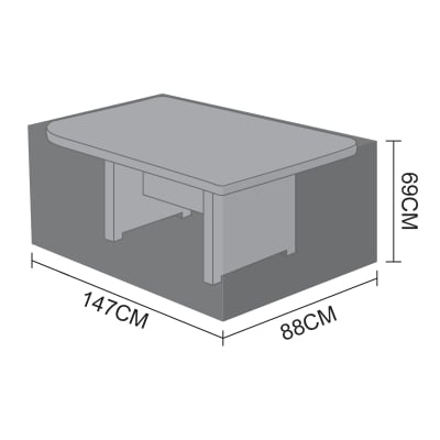 Winter Cover for Rectangular Lounge Dining Table