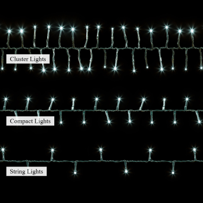 480 LEDs Christmas Cluster Lights in Cool White