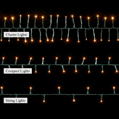 480 LEDs Christmas Cluster Lights in Copper Glow