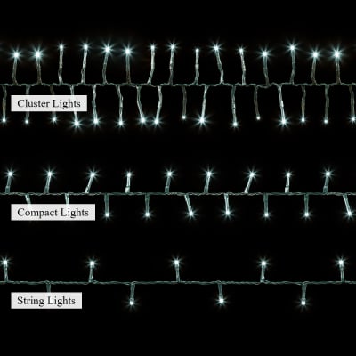 750 LEDs Christmas Compact Lights in Cool White