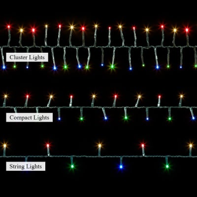 750 LEDs Christmas Compact Lights in Multi Colour