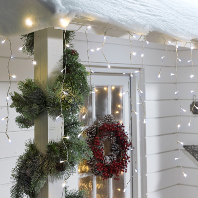 360 LEDs Christmas Icicle Lights in Cool White