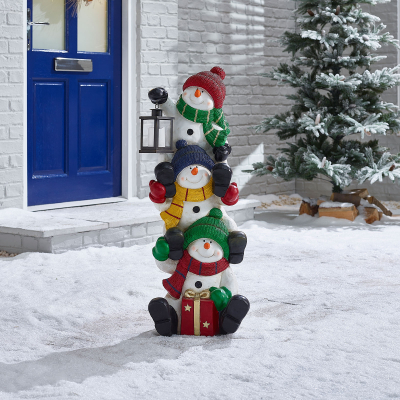 Frosty, Figgy & Frio Christmas Snowman Figures