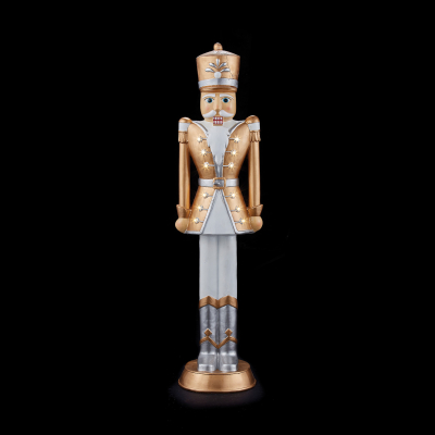 Norbert the Guard 3ft Christmas Nutcracker Figure in Gold