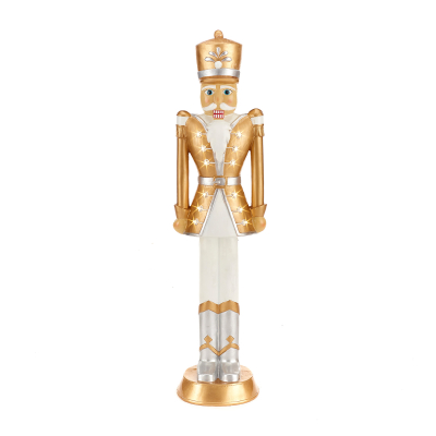 Norbert the Guard 3ft Christmas Nutcracker Figure in Gold