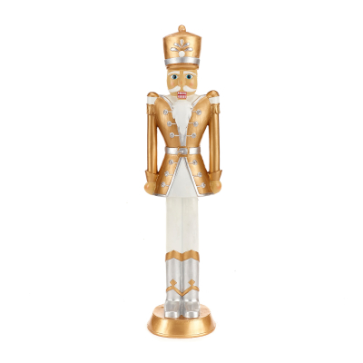 3ft Norbert Christmas Nutcracker Figure in Medallion Gold