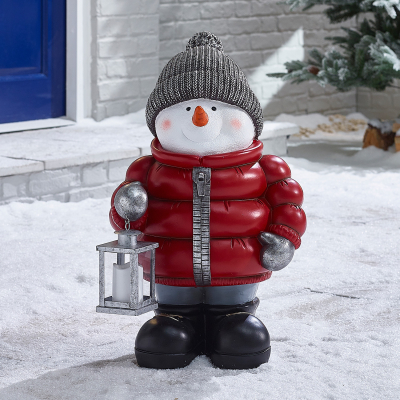 Berry Christmas Snowman Figure