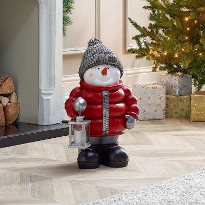 Berry Christmas Snowman Figure