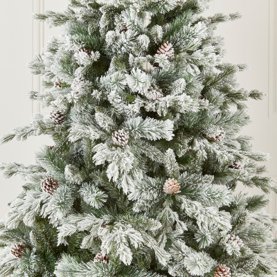 5ft Grand Fir Green Snowy Christmas Tree (150cm)